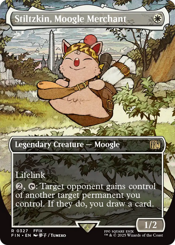 borderless final fantasy mtg Kefka Court Mage Altered Art CEDH Commander FF double Tifa Lockharts power until end of turn. MtG Final Fantasy Rare Summon:
