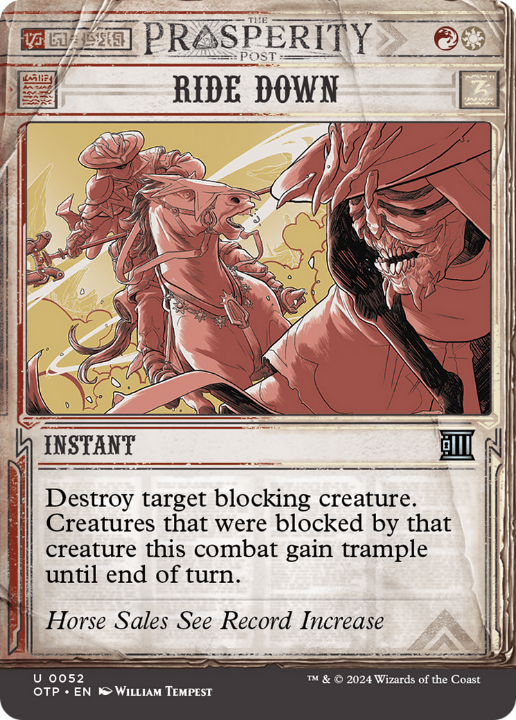 breaking news cards mtg Ride Down [Outlaws of Thunder Junction: Breaking News]