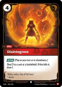 Origins - Disintegrate (Foil)