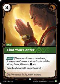 Origins - Find Your Center (Foil)