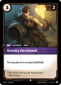 Origins - Sneaky Deckhand