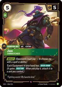Spiritforged - Jax - Unmatched (Foil)