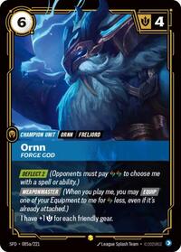 Spiritforged - Ornn - Forge God (Alternate Art) (Foil)