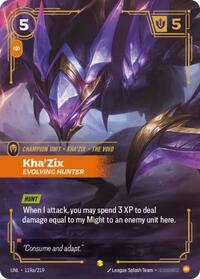 Unleashed - Kha'Zix - Evolving Hunter (Alternate Art) (Foil)