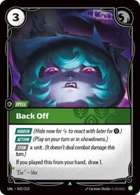 Unleashed - Back Off (Foil)