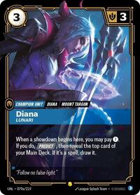 Unleashed - Diana - Lunari (Alternate Art) (Foil)