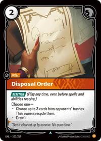 Unleashed - Disposal Order (Foil)