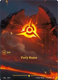 Unleashed - Fury Rune (Alternate Art) (Foil) (Display Case)