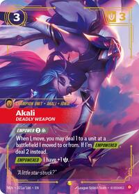 Vendetta - Akali, Deadly Weapon (Alternate Art) (Foil)