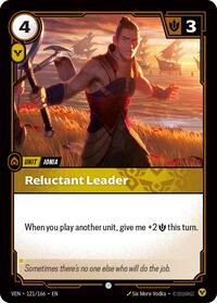 Vendetta - Reluctant Leader (Foil)