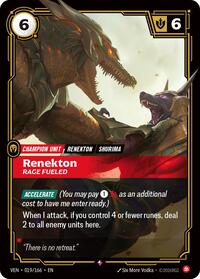 Vendetta - Renekton, Rage Fueled (Foil)