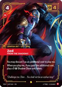 Vendetta - Zed, From the Shadows (Overnumbered) (Foil)
