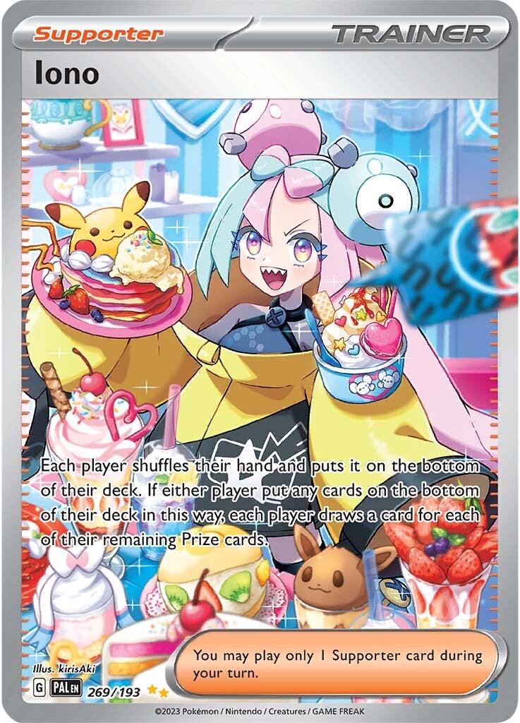 Pokemon Paldea Evolved Special Illustration Rare Iono #269