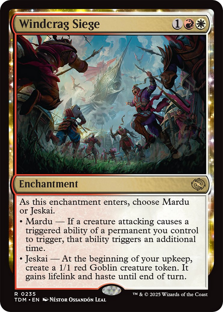 dragonstorm mtg card Windcrag Siege [Tarkir: Dragonstorm]
