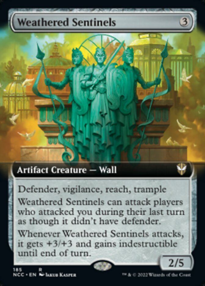 Weathered Sentinels (Extended Art) [Streets of New Capenna Commander] (Display Case)