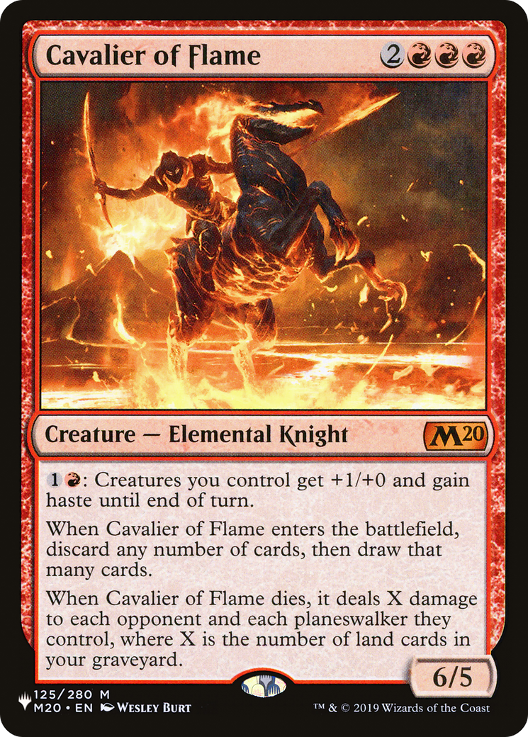 Cavalier of Flame [The List Reprints] (Display Case)