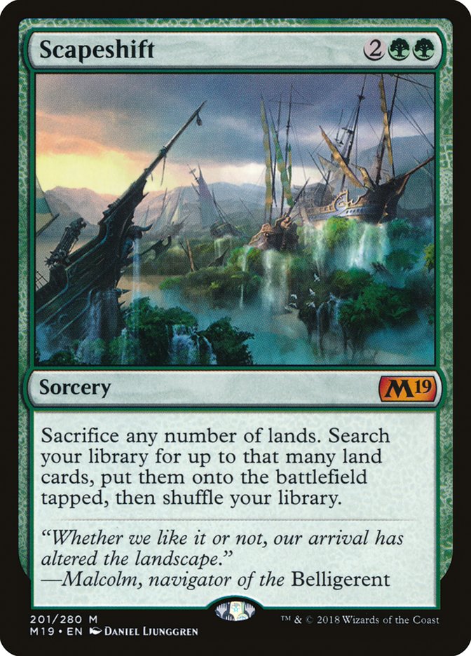 Scapeshift [Core Set 2019] (Display Case)