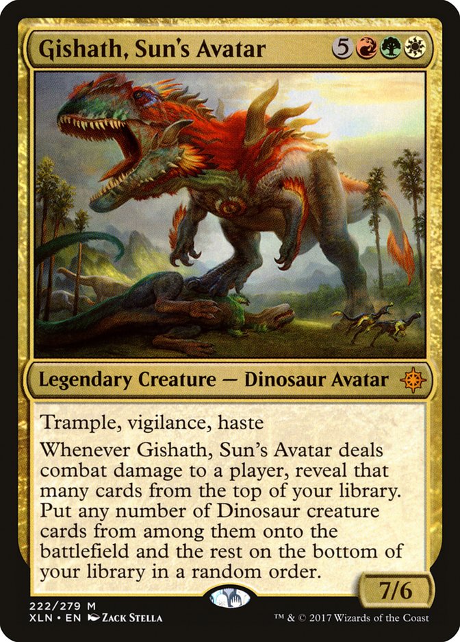 Gishath, Sun's Avatar [Ixalan] (Display Case)
