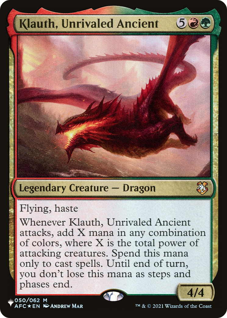 Klauth, Unrivaled Ancient [The List Reprints] (Display Case)