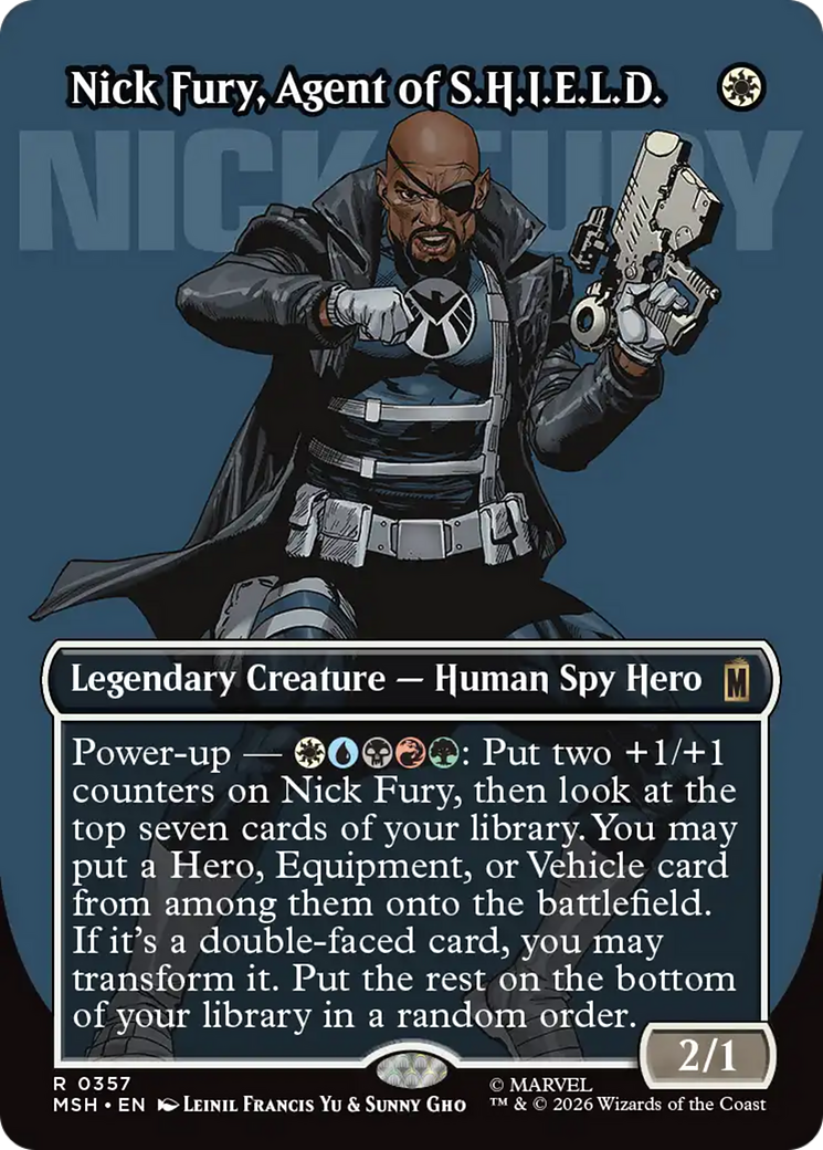 Nick Fury, Agent of S.H.I.E.L.D. (Borderless) (0357) [Marvel Super Heroes] (Display Case)