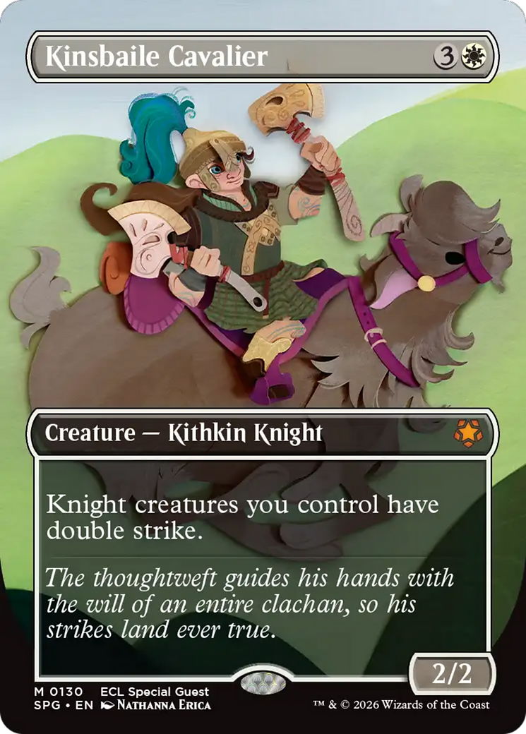 Kinsbaile Cavalier (Borderless) [Lorwyn Eclipsed Special Guests] (Display Case)