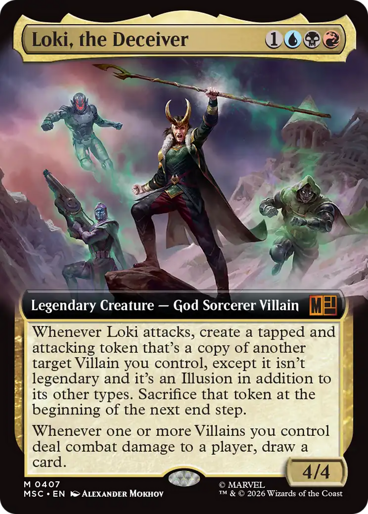 Loki, the Deceiver (Extended Art) [Marvel Super Heroes Commander] (Display Case)
