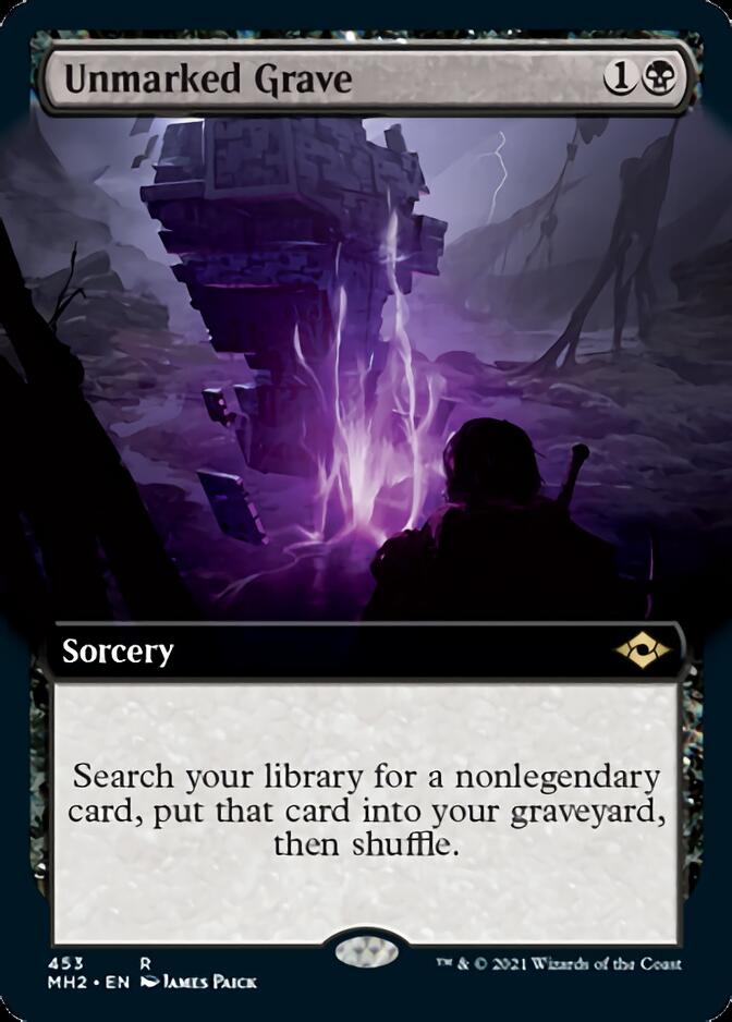 Unmarked Grave (Extended Art) [Modern Horizons 2] (Display Case)