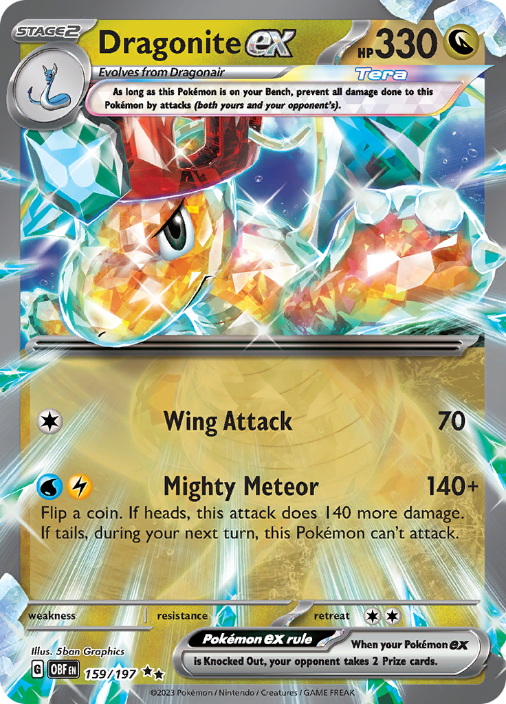 Dragonite ex (159/197) [Scarlet & Violet: Obsidian Flames] (Display Case)