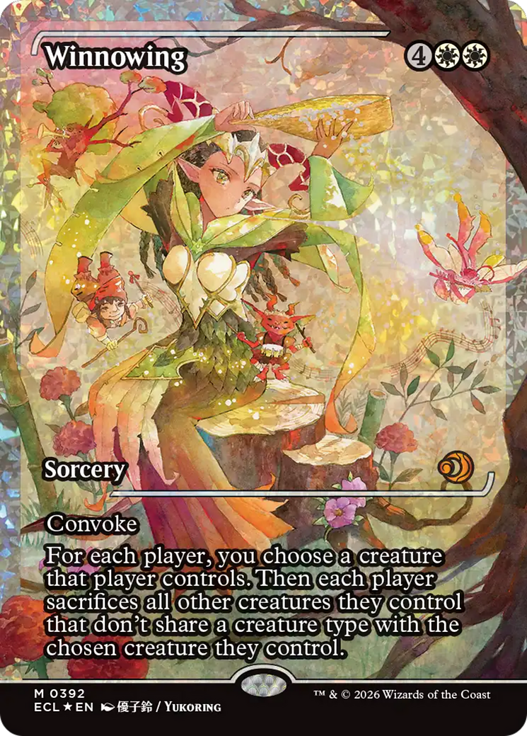 Winnowing (Showcase) (Fracture Foil) [Lorwyn Eclipsed] (Display Case)