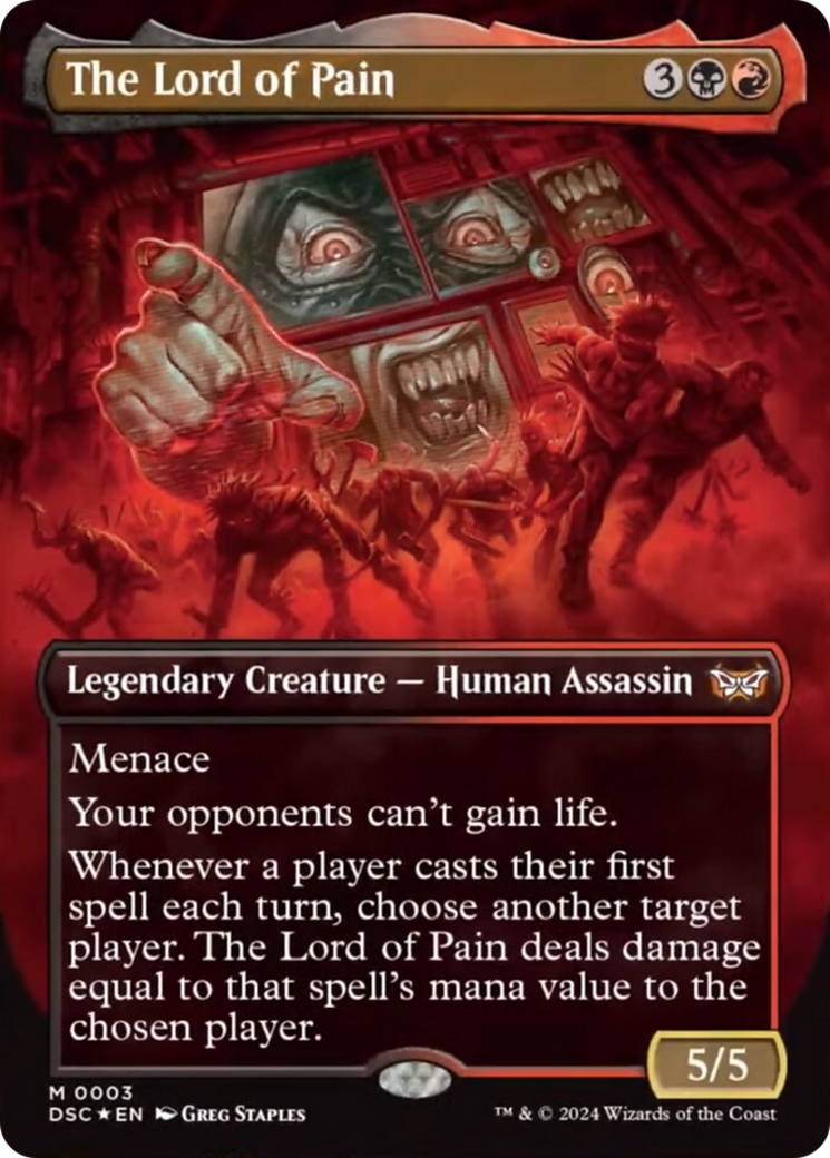 The Lord of Pain (Borderless) [Duskmourn: House of Horror Commander] (Display Case)