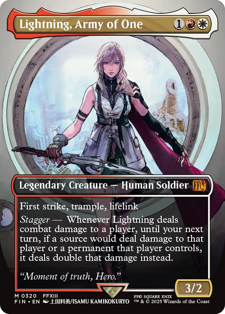 Lightning, Army of One (Borderless) (0320) [FINAL FANTASY] (Display Case)