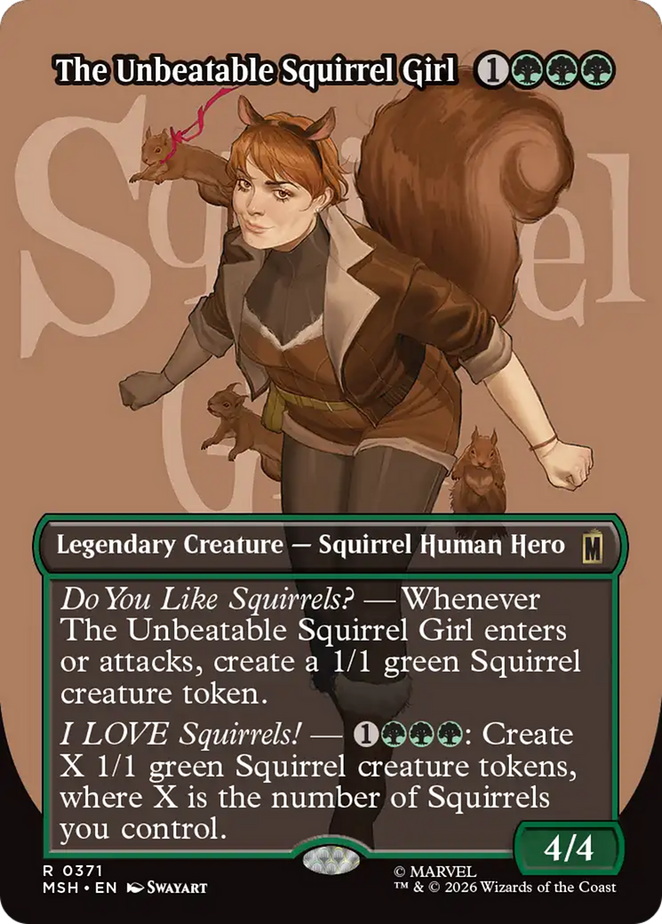 The Unbeatable Squirrel Girl (Borderless) [Marvel Super Heroes] (Display Case)
