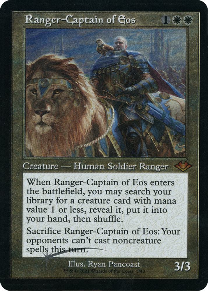 Ranger-Captain of Eos (Retro Foil Etched) [Modern Horizons] (Display Case)