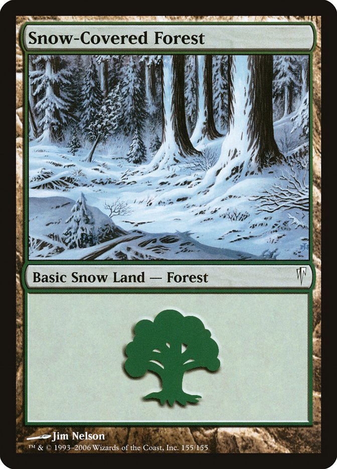 Snow-Covered Forest [Coldsnap] (Display Case)