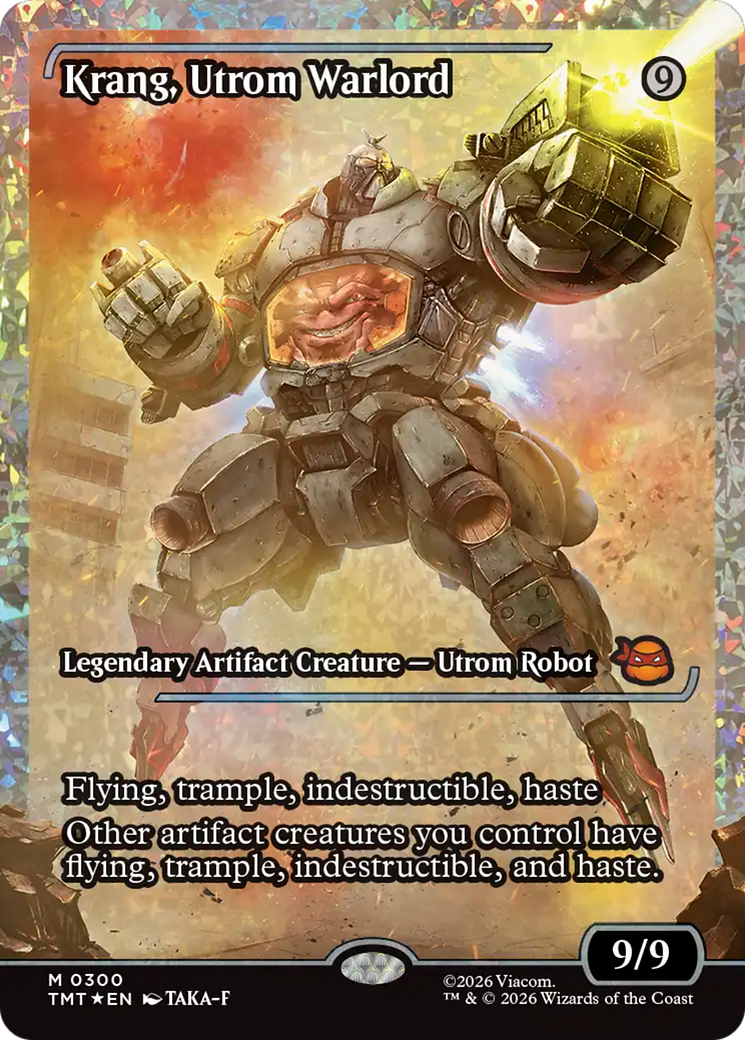 Krang, Utrom Warlord (Showcase) (Fracture Foil) [Teenage Mutant Ninja Turtles]