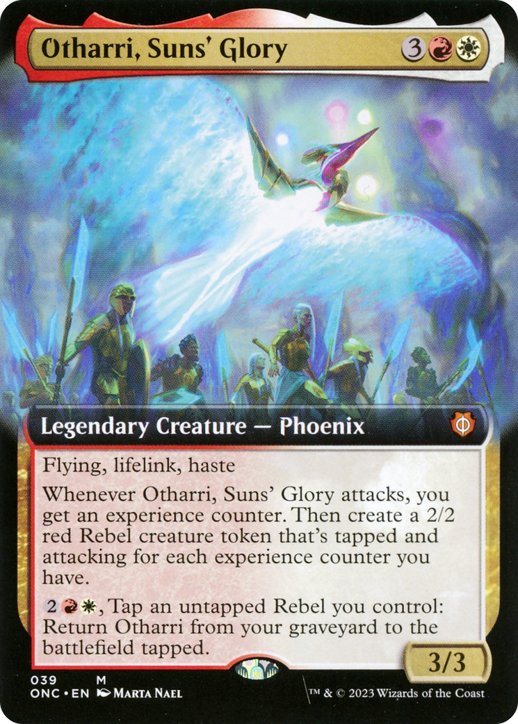 Otharri, Suns' Glory (Extended Art) [Phyrexia: All Will Be One Commander] (Display Case)