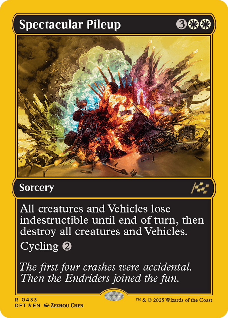Spectacular Pileup (First-Place Foil) [Aetherdrift] (Display Case)