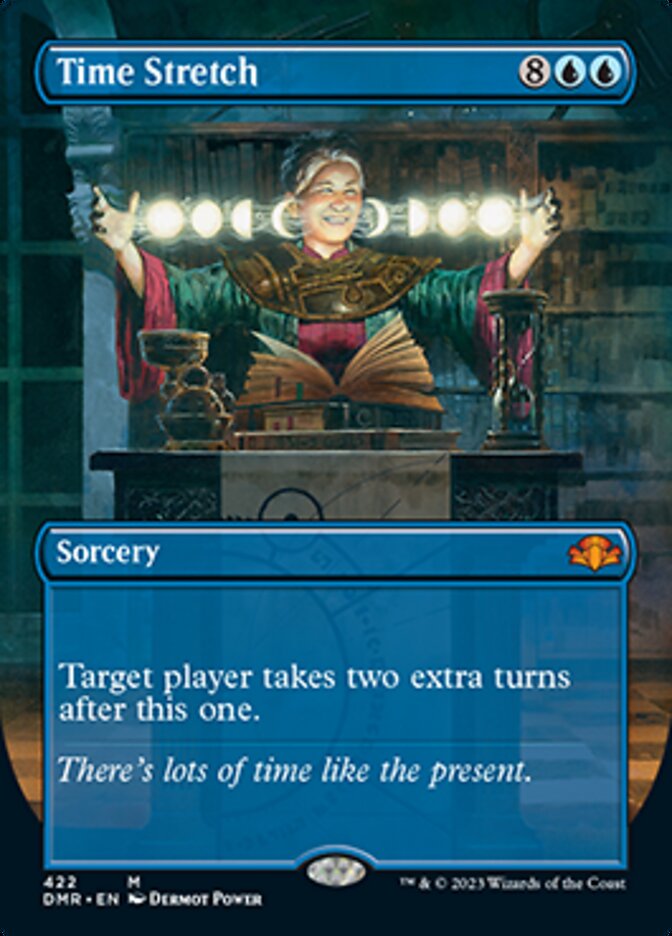 Time Stretch (Borderless Alternate Art) [Dominaria Remastered] (Display Case)