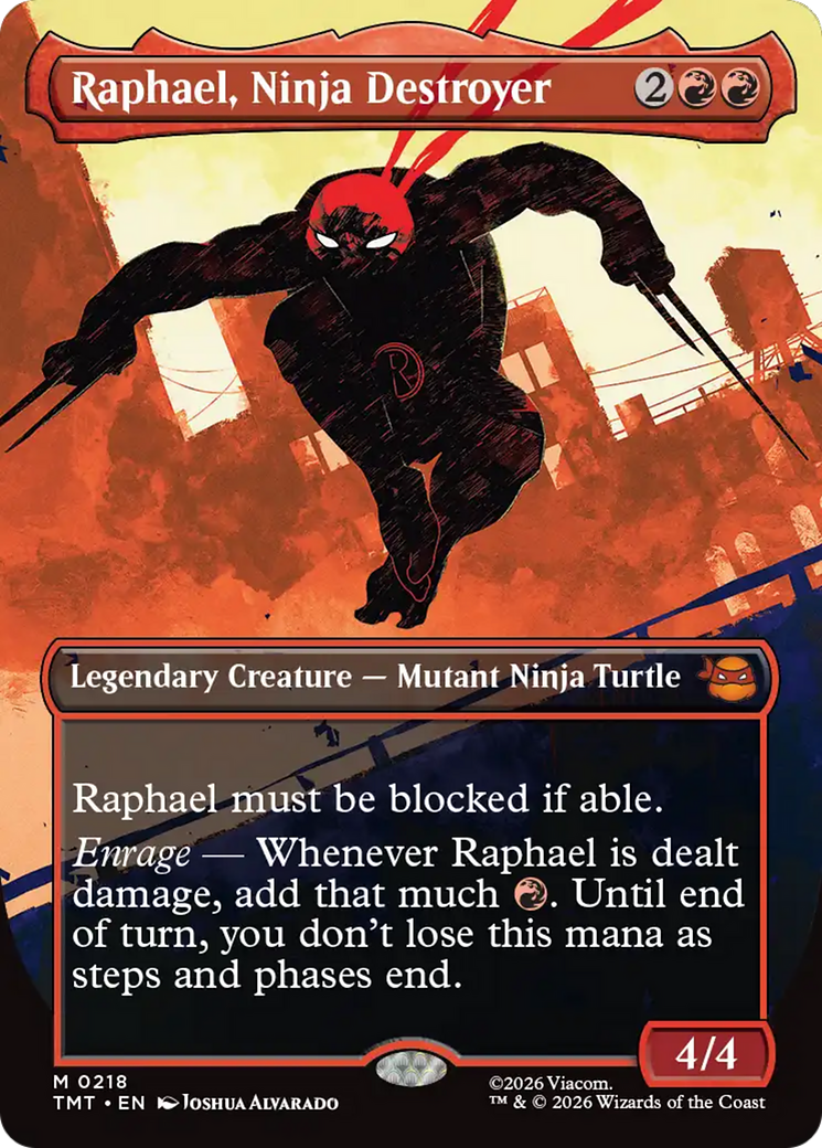 Raphael, Ninja Destroyer (Borderless) [Teenage Mutant Ninja Turtles] (Display Case)