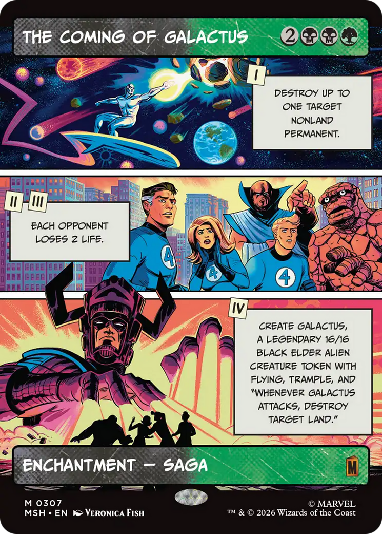 The Coming of Galactus (Borderless) [Marvel Super Heroes] (Display Case)