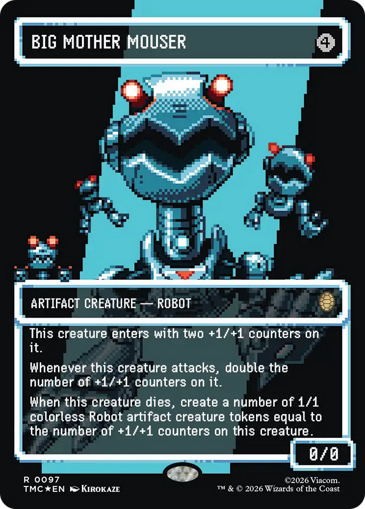 Big Mother Mouser (Borderless) (Surge Foil) [Teenage Mutant Ninja Turtles Commander] (Display Case)