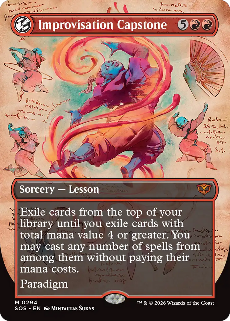 Improvisation Capstone (Borderless) [Secrets of Strixhaven] (Display Case)