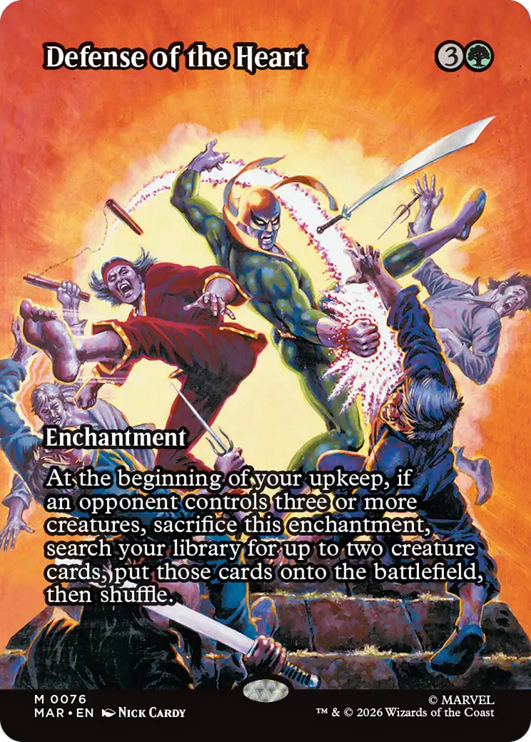 Defense of the Heart (Borderless) [Marvel Universe: Eternal-Legal] (Display Case)
