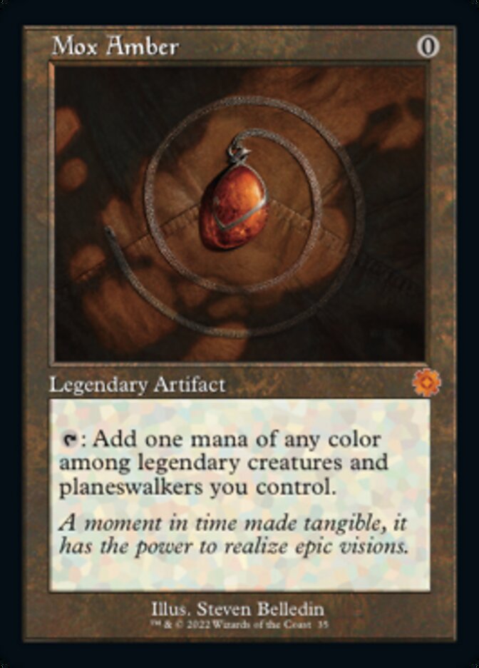Mox Amber (Retro) [The Brothers' War Retro Artifacts] (Display Case)