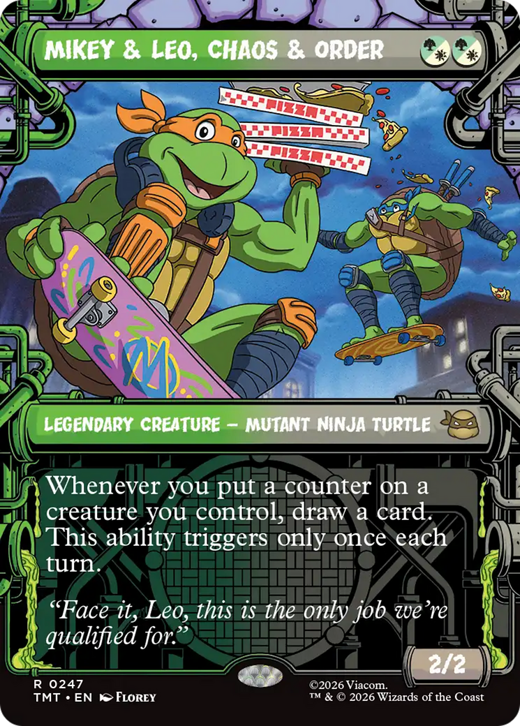 Mikey & Leo, Chaos & Order (Showcase) [Teenage Mutant Ninja Turtles] (Display Case)