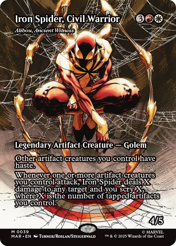 Iron Spider, Civil Warrior - Alibou, Ancient Witness [Marvel's Spider-Man: Eternal-Legal] (Display Case)