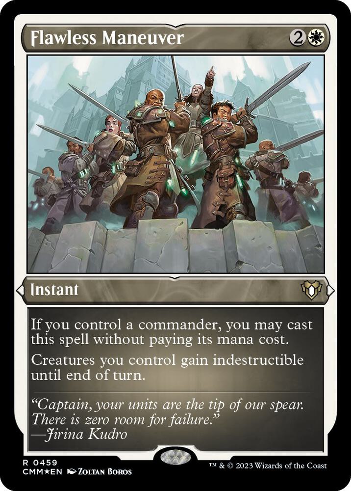 Flawless Maneuver (Foil Etched) [Commander Masters] (Display Case)