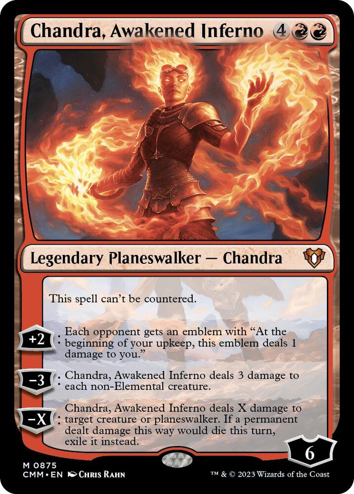 Chandra, Awakened Inferno [Commander Masters] (Display Case)