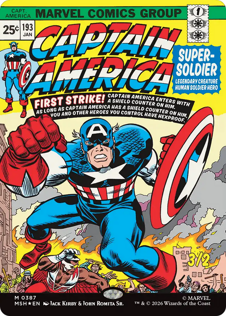 Captain America, Super-Soldier (Borderless) [Marvel Super Heroes] (Display Case)