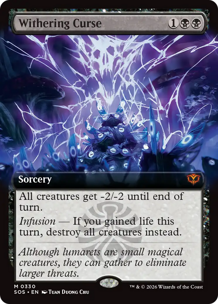 Withering Curse (Extended Art) [Secrets of Strixhaven] (Display Case)